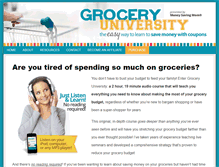 Tablet Screenshot of groceryuniversity.com